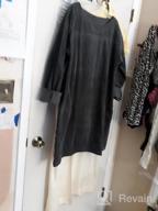 img 1 attached to Women'S Oversize Tunic Dress Corduroy Long Sleeve Tops W/ Pockets By Minibee review by Frankye Sherman