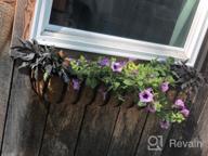 img 1 attached to Gardman R945 12" Wide X 7" High Forge Hanging Basket With Coco Liner review by Daniel Spear