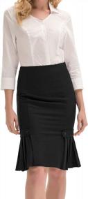 img 1 attached to Timeless Elegance: Belle Poque'S Vintage High Waisted Mermaid Pencil Skirt
