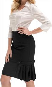 img 3 attached to Timeless Elegance: Belle Poque'S Vintage High Waisted Mermaid Pencil Skirt