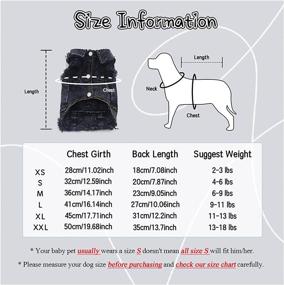 img 3 attached to 🐶 Stylish Pet Vest: DOGGYZSTYLE Dog Denim Jacket Hoodies for Small-Medium Dogs (M, Black Print)