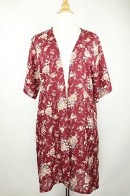 img 2 attached to Summer Evening Cover-Up: Achillea Boho Kimono Cardigan Blouse Top