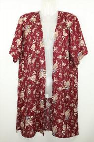 img 1 attached to Summer Evening Cover-Up: Achillea Boho Kimono Cardigan Blouse Top