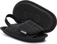 stq kids slippers lightweight adjustable boys' shoes via slippers logo