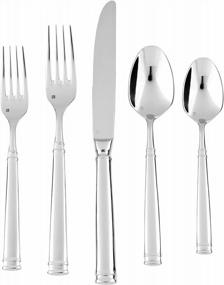 img 1 attached to Fortessa Bistro Stainless Steel Flatware: 9-Inch Serving Fork For Elegant Dining