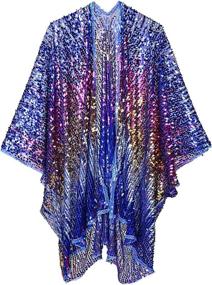 img 4 attached to 🌈 Holographic Festival Cover Up: Coachella Birthday Women's Clothing at Swimsuits & Cover Ups - Glam up your outdoor style!