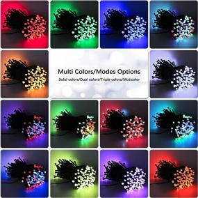img 3 attached to Transform Your Holidays With BrizLabs 66Ft Color Changing Christmas Lights | Remote Controlled And Waterproof For Christmas Halloween Party Wedding Decorations