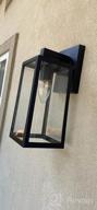 img 1 attached to MAXvolador Outdoor Wall Lantern, Exterior Waterproof Wall Sconce Light Fixture, Dark Chocolate Anti-Rust Wall Light With Clear Glass Shade, E26 Socket Wall Mount Lamp For Porch(Bulb Not Included) review by Mike Cody