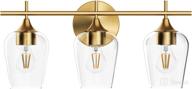 hamilyeah gold bathroom vanity light fixture: modern wall mount lighting with glass shade living room логотип