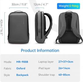 img 2 attached to 🎒 Waterproof Laptop Backpack - Lightweight & Business-Ready [2021 Edition]