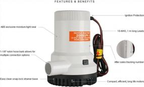 img 1 attached to High-Performance SEAFLO 2000 GPH Non-Automatic Bilge Pump For Boats - 12V Electric Marine Plumbing Solution