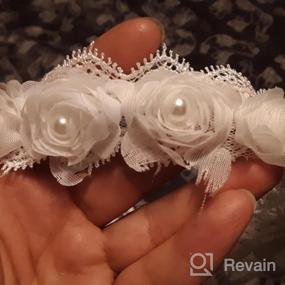 img 6 attached to White First Holy Communion Veil Headband for Flower Girls with Bow