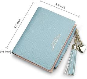 img 3 attached to 👝 Compact Clutch Wallets with Zipper Holder for Women's Handbags & Wallets at Wallets