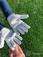 img 1 attached to EliteTek RG-14: Youth Football Gloves - No Wrist Strap, Superior Fit & Easy Slip-On Design for Kids review by Carl Watkins