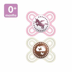 img 3 attached to MAM Perfect Baby Pacifier, Patented Nipple, Developed With Pediatric Dentists & Orthodontists, Girl, 0-3 Months (Pack Of 2)