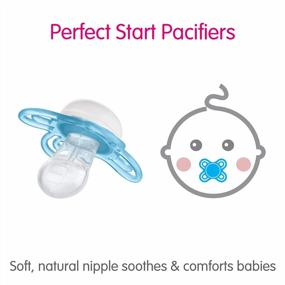 img 1 attached to MAM Perfect Baby Pacifier, Patented Nipple, Developed With Pediatric Dentists & Orthodontists, Girl, 0-3 Months (Pack Of 2)