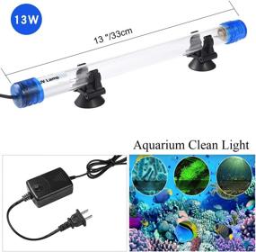 img 3 attached to 🐠 LEDGLE Submersible Aquarium Lights: 13W, 11W, 9W, 7W | Water Clean Green Clear, Waterproof Clean Lamp for Aquarium