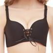 feoya women's comfortable and stylish drawstring push up bra with adjustable cup size logo