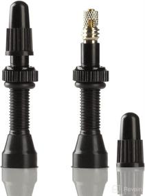 img 3 attached to 🚴 RocRide Tubeless Presta Valve Stems for Bike Tire Rims - Enhance Performance on Mountain & Road Bicycles. Sleek Black & Silver Options.