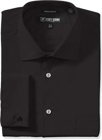 img 1 attached to 👔 STACY ADAMS Big & Tall Adjustable Collar Shirts: Unmatched Men's Clothing Quality