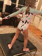 картинка 1 прикреплена к отзыву Girls' Long Sleeve One-Piece Swimwear Suit With UPF 50+ Sun Protection And Multiple Color Options By SwimZip от Kim Allen