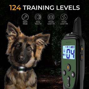img 3 attached to 🐶 INVIROX Dog Shock Collar 2022 Edition: 123 Level Training, 1100Yd Range, Waterproof & Rechargeable for Large Dogs