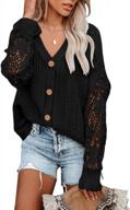 alvaq womens lace crochet kimono cardigan sweater: lightweight, oversized, and casual outwear with open front and button-down design logo
