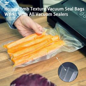 img 2 attached to 100 Pcs 4 X 6 Inch Vacuum Sealer Bags For Food Storage And Sous Vide - Heavy Duty, Puncture Prevention, Boilsafe, Freezable, Smell Proof BPA Free Commercial Grade.