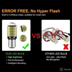 img 1 attached to Yifengshun 1156 LED Bulbs: Brilliant 3000 Lumens Red Brake Stop Lights for Car, RV, Trailer, Camper - 2PCS