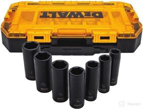 img 2 attached to 🔩 DEWALT Deep Impact Socket Set, 7-Piece, 1/2" Drive SAE - Premium Impact Sockets for Ultimate Torque Performance