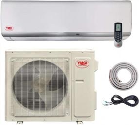img 3 attached to YMGI 18000 BTU 20 SEER Ductless Mini Split Air Conditioner With Heat Pump And DC Inverter Technology - Ideal For Wall Mounting. Works On 208-230V, 60Hz With A 15 Feet Installation Kit Included.