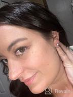 img 1 attached to 💫 Small Open Hoop Silver Earrings: Perfect for Cartilage Piercing and Women & Girls review by Chelsey Smith