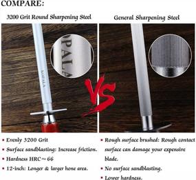 img 1 attached to Efficient 12-Inch Magnetized Honing Steel For Kitchen Knives - Super Hardness Sharpening Rod With High Durability And Gift Box - Round Honing Rod For Improved Knife Sharpness - KOPALA Brand