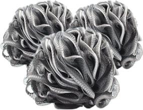 img 4 attached to Premium Charcoal Body Loofahs Self Adhesive