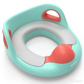 img 4 attached to 🚽 Potty Training Seat for Kids, Enteenly Toddler Toilet Seat with Enhanced Splash Guard, Handles and Backrest, Sturdy (Up to 165lb) Kid Toilet Trainer Ring, Suitable for 1-8 Age Kids