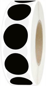 img 3 attached to PARLAIM Color Coding Circle Dot Labels Roll - 1000 Stickers Per Box - 3/4 Inch Diameter For Kids And Garage Sale Organization - Black
