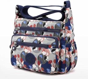img 3 attached to Casual Waterproof Nylon Crossbody Messenger Bag Purse Handbag For Women