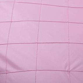 img 1 attached to Sleep In Style With Vaulia'S Elegant Diamond Pintuck Design Duvet Cover Set - Soft Microfiber Queen Size, Pink Color, 3-Piece Set