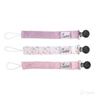 🌸 bloom binky clip set - 3 pack by copper pearl logo