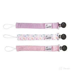 img 4 attached to 🌸 Bloom Binky Clip Set - 3 Pack by Copper Pearl