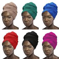 👩 6-piece assorted women's stretch headwrap set - stylish and comfortable headwrap stretchy options logo