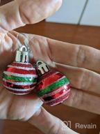 img 1 attached to 🎄 ALoveSoul Christmas Earrings for Women - Festive Xmas Dress Up Jewelry: Christmas Tree, Apple, and Ball Asymmetric Earrings review by Kevin Robinson