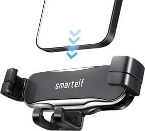 img 4 attached to 📱 2021 Upgrade Ultra Stable Gravity Car Phone Holder Mount - Auto Lock Compact Alloy Material, Compatible with 4.7-6.7 inch Smartphone, Air Vent Cell Phone Car Mount (Black)