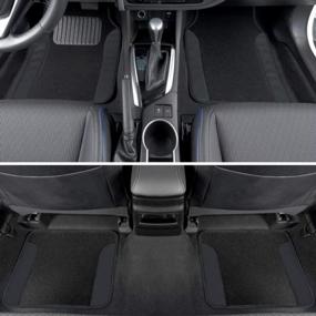 img 1 attached to Complete Car Protection With BDK Combo Seat Covers And Floor Mats In Sleek Gray Two-Tone Design
