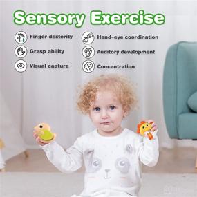 img 2 attached to N NOCKY 10pcs Baby Rattles Sensory Toys Set, Soft Nubs Early Development Toys, Grab Shake Rattle for Infants, Freezable Teether for Gum Relief, Rattles for Babies 6-12 Months