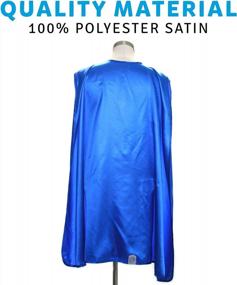 img 2 attached to Unleash Your Inner Superhero With Everfan'S Adult Satin Costume Cape Collection