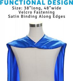 img 3 attached to Unleash Your Inner Superhero With Everfan'S Adult Satin Costume Cape Collection