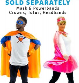 img 1 attached to Unleash Your Inner Superhero With Everfan'S Adult Satin Costume Cape Collection