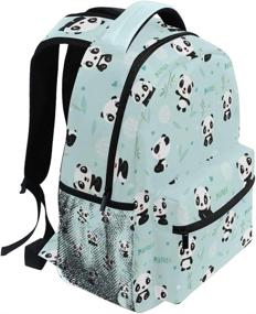 img 3 attached to ATTX Panda Backpack School Backpacks Backpacks and Kids' Backpacks