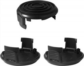 img 3 attached to 3 Pack Replacement Spool Cap Covers Compatible With Worx WA0014 WG168 WG184 String Trimmers And WA0037 Weed Eater Parts